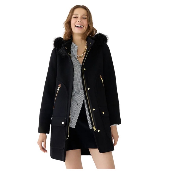 J.Crew Italian Stadium Cloth coat - Picture 1 of 4